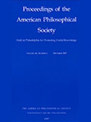 Proceedings of the American Philosophical Society